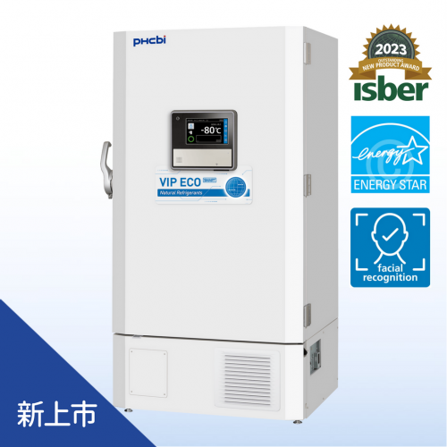編號:MDF-DU703VHA (日本製)
●729L, -40~-86°C, 110-120V/60Hz
●每日耗能5.4kWh、人臉辨識、變頻壓縮機搭配環保冷媒
●Energy Star美國能源之星標章， 領先業界的能源效率
●ISBER 2023 傑出新產品獎，兼具智能及創新的性能設計
●人臉辨識、密碼保護功能電子鎖，提昇樣品安全性
●升級版專利V.I.P. Plus超薄壁技術，隔熱效果顯著
●LCD彩色加大觸控面板，可載手套操作面板
●人體工學『EZlatch』門把，開門更輕鬆省力
●USB接口可傳輸冰箱運行數據至PC
●可容納576個2吋試管盒