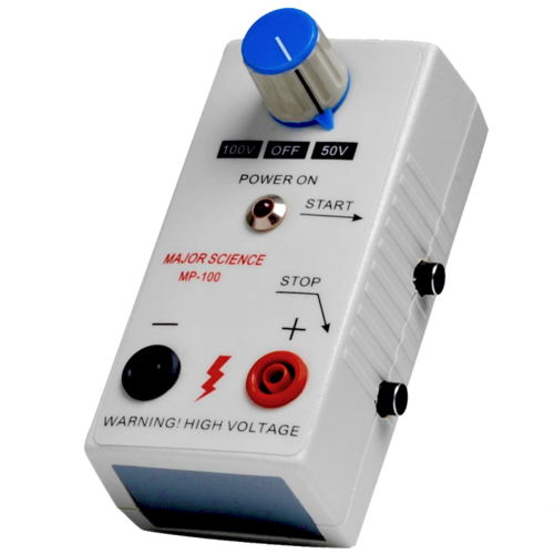 100伏特手持式電源供應器專門設計供DNA及RNA電泳使用 ，提供固定50伏特或100伏特二種不同電壓，輕巧及實惠的價格，非常適合教學實驗室使用 。可單獨購買或是選購電泳系統套組，更加經濟實惠 。