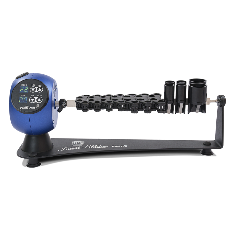 Intelli-Mixers™ 是創新的實驗室設備，可在容量從 0.5 毫升到 50 毫升的各種試管中混合不同的液體樣品。這些設備由 V-Spin™ 技術提供動力，該技術基於無與倫比的步進電機，可實現各種混合、振動和旋轉循環。作為多用途裝置，Intelli-Mixer™ RM-2 集旋轉器、渦旋混合器、吸墨紙等功能為一體。前所未有的 34 種操作模式以及在冷/熱房間中有效工作的能力使這款多功能設備在當今市場上無與倫比。
15 種混合模式
最先進的 Intelli-Mixer™ 能夠以出色的效率執行每種類型的試管混合。此多功能裝置標配混合試管架，支援 0.5 至 50 毫升試管。此外，還提供 3 種可選的機架長度以及各種配件，以滿足您的特定實驗室需求。這款功能強大的混合器配備 2 個渦旋頻率，能夠同時渦旋混合多達 42 個 Eppendorf 管。
12 種搖擺模式
Intelli-Mixer 的強大馬達驅動器與精心設計的搖擺程序相結合，確保在所有 12 種應用中始終保持可靠的高效能。其速度控制器會自動在 RPM 和每分鐘震動次數之間切換，以確保精確的控制和再現。搖台創新設計，表面防滑，提供各種樣品充足的空間，同時確保停電時也不會翻倒。
4 種印跡模式
Intelli-Mixer 的™ 超音波、振動印跡模式專為蛋白質印跡實驗方案而設計。經過嚴格測試，這種印跡方法在以下領域始終表現出色：
靈敏度－顯示靈敏度提高了 20 倍；
速度——快3到5倍；
特異性－交叉反應的可能性降低多達 4 倍；
節省 – 需要使用試劑的可能性降低高達 12 倍。