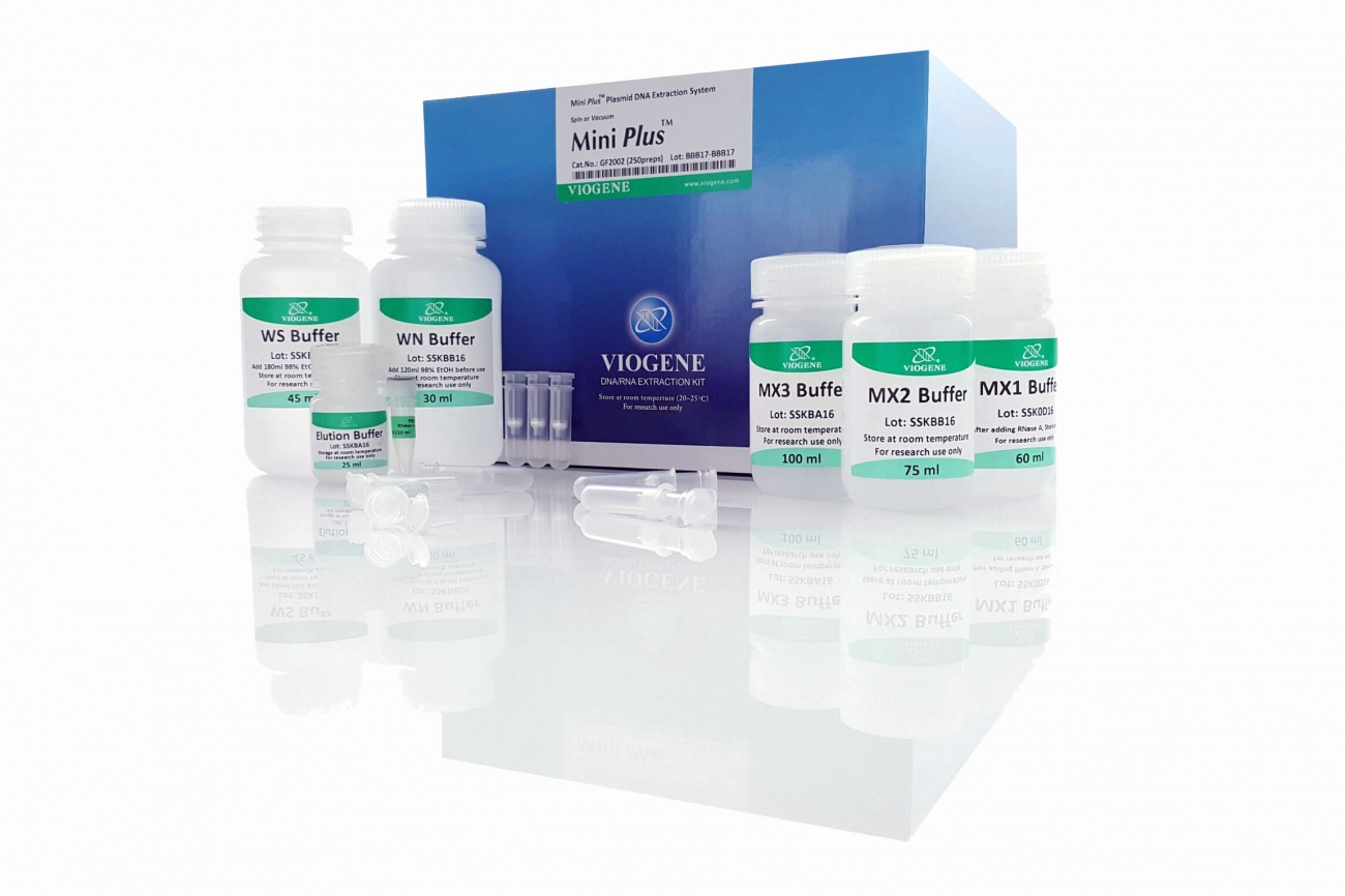 Mini Plus柱包含獨特的矽膠膜，在高濃度離液鹽存在下可結合多達 50 µg 質粒 DNA，並允許在少量低鹽緩衝液中進行洗脫。 Viogene 薄膜技術消除了耗時的苯酚/氯仿萃取和醇沉澱，以及與鬆散樹脂和漿料相關的問題和不便。從 Mini Plus 柱洗脫的高純度質粒 DNA 可立即使用，無需沉澱、濃縮或脫鹽。 Mini Plus 旋轉柱可用於微量離心機或真空歧管。