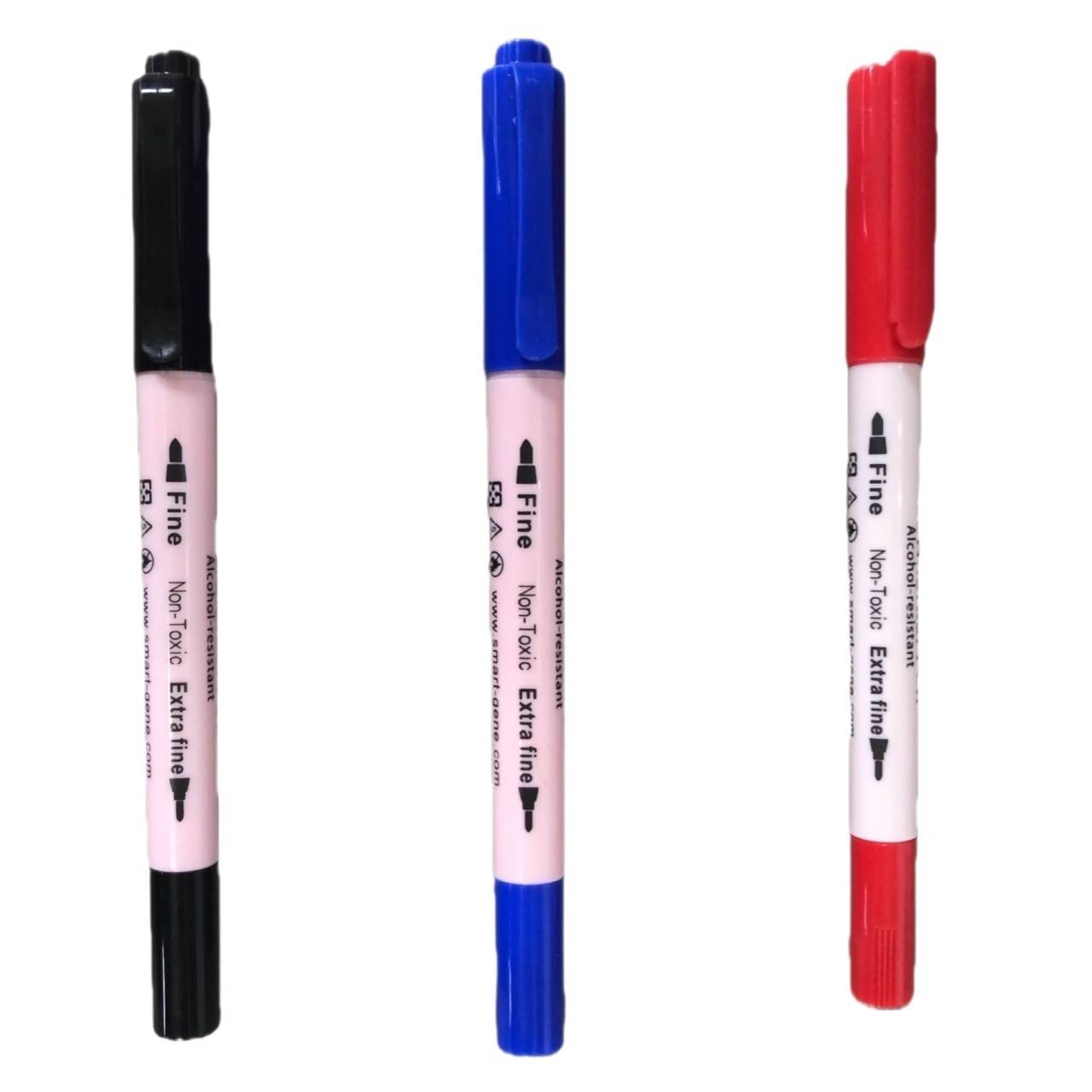 ◎雙頭設計，使用方便
粗(2mm)細(0.5mm)
◎適用醫院、實驗室物品標示