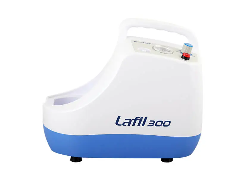 Lafil 300無油式真空幫浦
◆ 無油設計，不需加油及保養
◆ 過熱保護裝置
◆ 機器配含進氣過濾裝置
◆ 歐盟 CE 安全認證