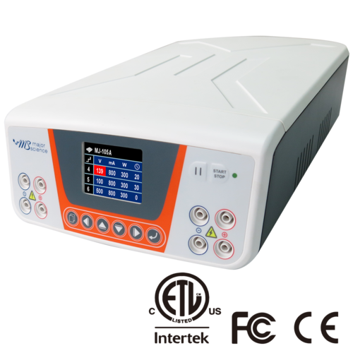 MP-310電源供應器搭載微處理控制器及四組輸出端子，廣泛地涵蓋了一般實驗室應用範圍。可設定連續或定時模式，使用者可以在無須重設計時器的情況下隨意暫停並恢復。MP系列電源供應器足以執行水平或垂直電泳，甚至是雙向凝膠電泳SDS-PAGE應用都能輕鬆應付。能設定多達6階自動編程程序。2.4吋的彩色液晶螢幕可供您在操作時觀看實時運作和設定。若是新手使用者也無須擔心，有內建典型模式，提供數據參考。此款電源供應器有多種安全設計確保實驗安全，絕對是您最佳的選擇。